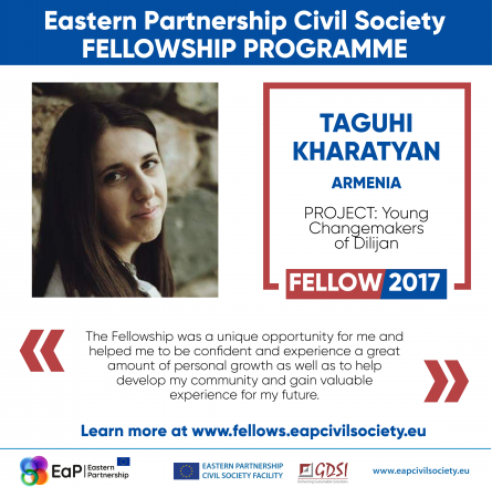 My Way To Leadership: by Taguhi Kharatyan, Civil Society Fellow from Armenia