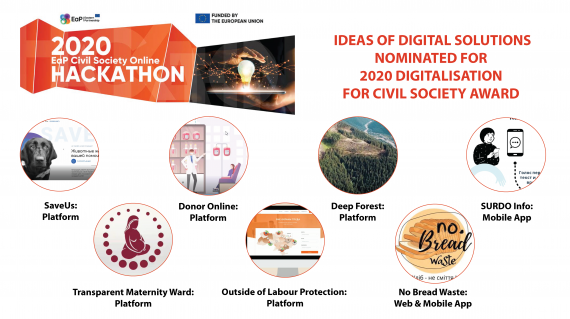 7 Ideas of Digital Solutions Nominated for 2020 Digitalisation for Civil Society Award